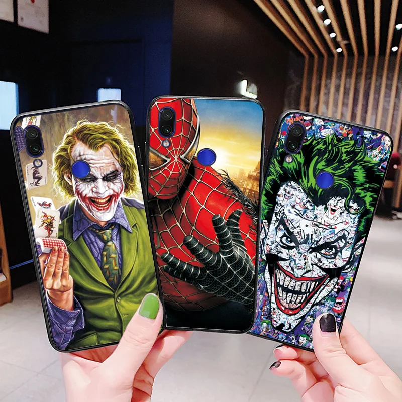 Чехол Captain Marvel для Xiaomi Redmi Note 7 чехол 5A 6A 7A 8A черный из ТПУ телефона Mi 9T Pro MI A3 Lite |
