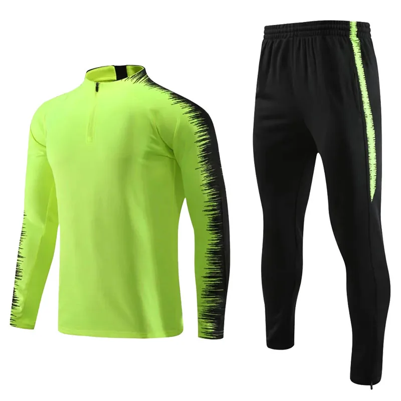 Winter Men Soccer Tracksuit Long Sleeve Jacket Kids Soccer Jerseys Sets Men Football Tracksuits Sports Kit Running Sportswear