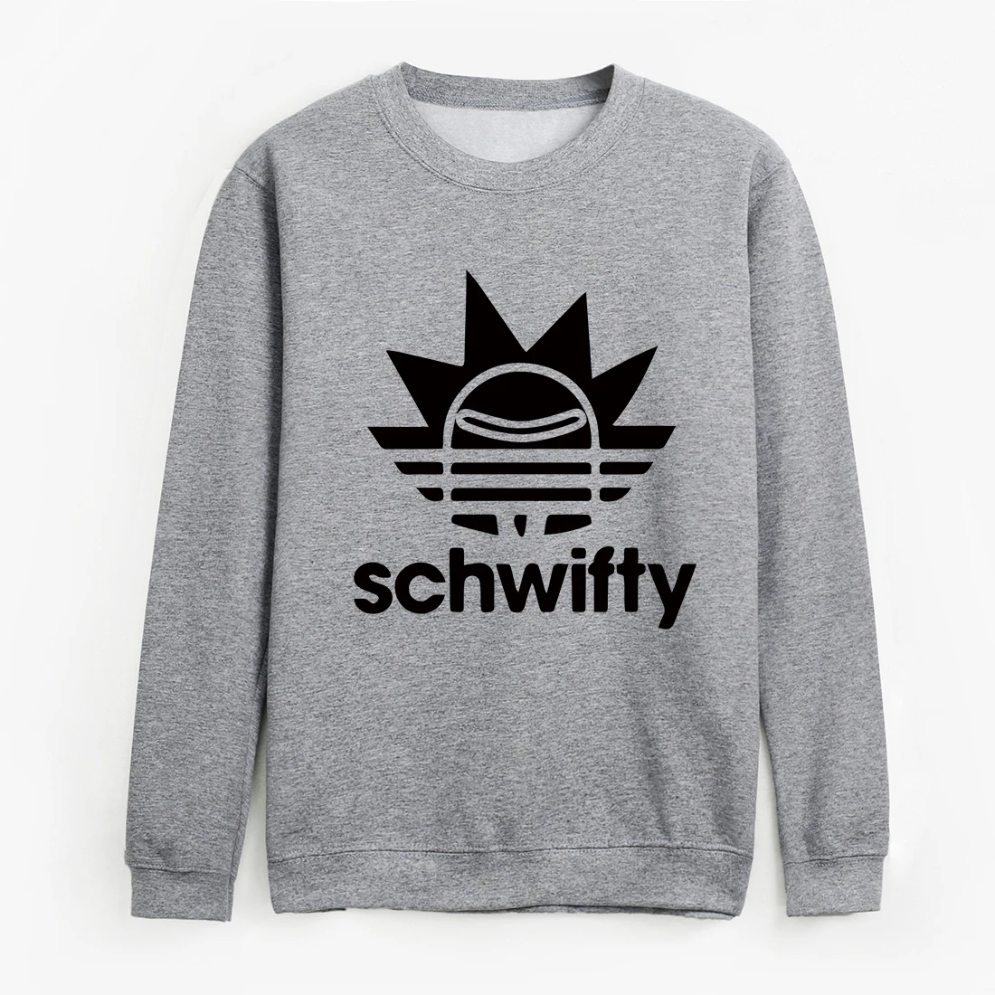 gray Мужской пуловер schwifty Рик и Морти, толстовки с капюшоном, крутые аниме, повседневные, The Science Face, Geek, хлопок, толстовка с капюшоном, европейский размер - Цвет: gray