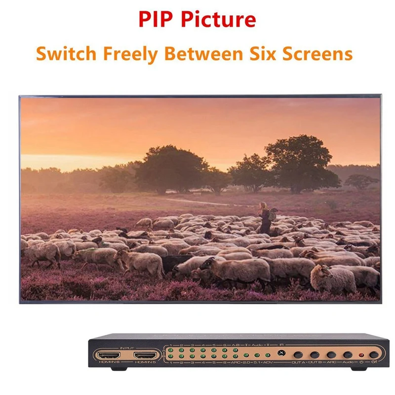  BESTHDMI Splitter/Switcher/Estrattore Avanzata HDMI Splitter Supporta Full HD 3D 1080P Spina DEGLI 