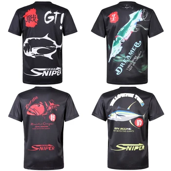 

Clothes for Fishing Summer Tshirt Breathable Anti-sweat Sport Quick Dry T-shirt Anti-uv Men Outdoor Cycling Fishing Tshirt