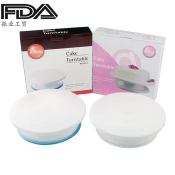 

10 Inch Cake Turntable Anti-Slip Baking Rotation Cake biao hua tai Pp Plastic Decorating Tools
