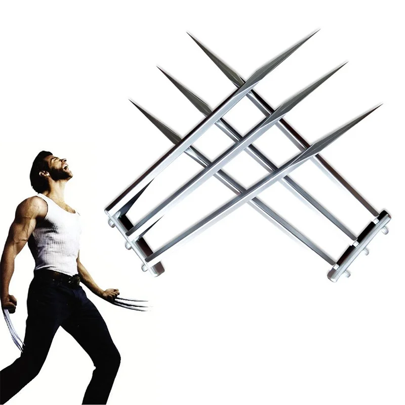 1 пара Росомаха Логан лезвие коготь Косплей Prop X Men James Howlett Хэллоуин ABS Оружие
