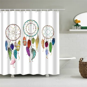 

3D Shower Curtain Waterproof Polyester Bath Screen Curtains For Bathroom Decorations Nordic Dreamcatcher Printed