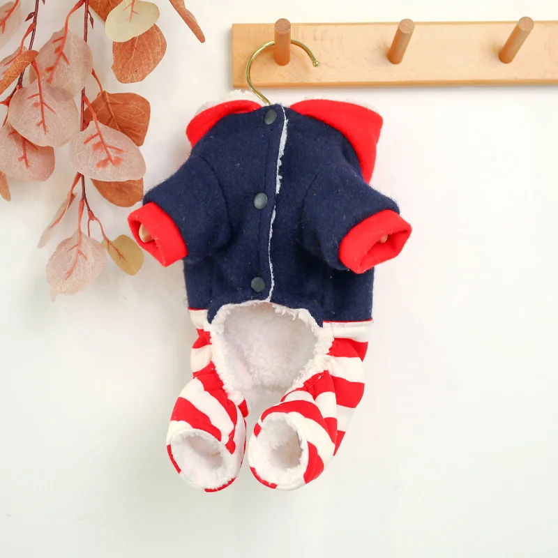 爆米花狗狗背带裤棉衣_6464