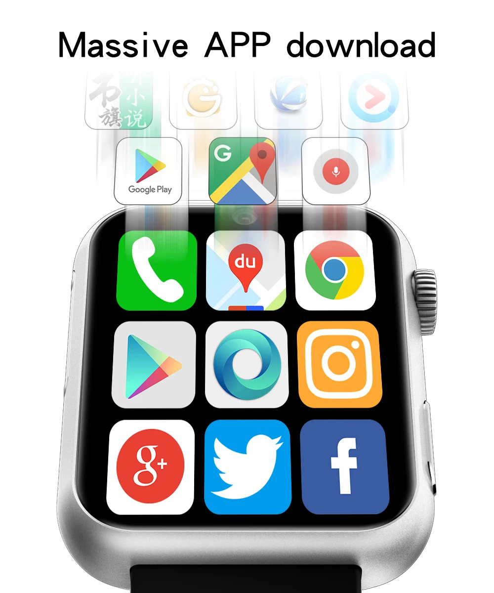US $287.98 Smart Watch 4G 178 Inch Full Screen OS Android 71 3G RAM 32G ROM LTE 4G Sim GPS WIFI Heart Rate Men Women Smartwatch Business
