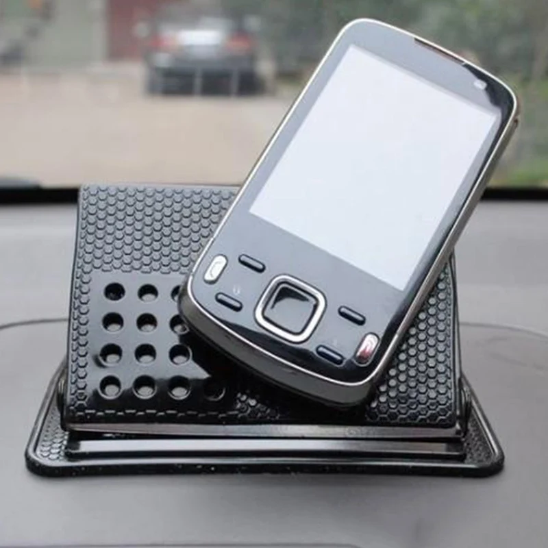 

Car Ornament Silicone 360 Rotating Phone Holder Non-Slip Mat Automobile Dashboard Adjustable Angle For GPS Navigation