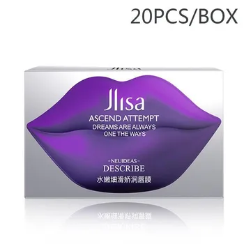 

Lip Mask Lip Skin Care Crystal Collagen Powerful Moisturizing Lip Mask Pads For Anti-aging Plumper Pump Essence 20pcs Lip Pumper