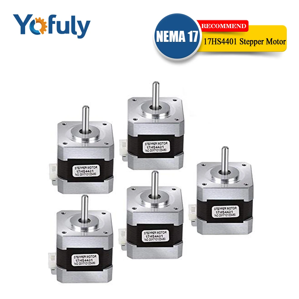 Nema17 шаговый двигатель 42 мотор Nema 17 42BYGH 1.5A 38 мм 17HS4401 4 питающих провода для