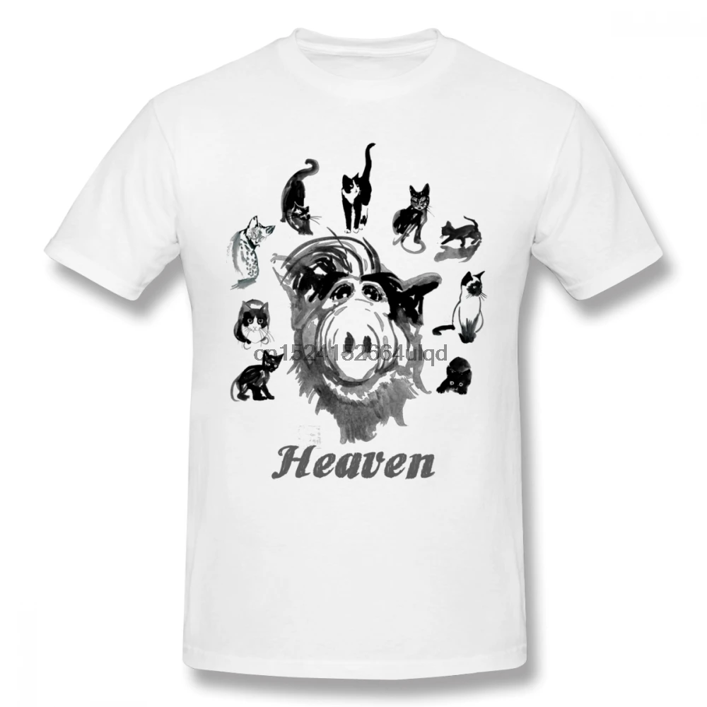 

Pure Cotton Cartoon Heaven Alf T Shirt Male T Shirt Free Shipping O-neck Camiseta