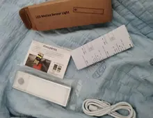 Ultra-Thin Night Light 12/23.5/40cm LED Under Cabinet Lights PIR Motion Sensor USB Rechargeable