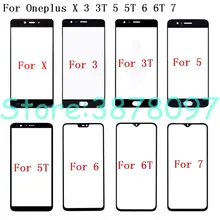 For Oneplus X 3 3T 5 5T 6 6T Front Outer Glass Lens Cover replacement For Oneplus X 3 3T 5 5T 6 6T Lcd glass