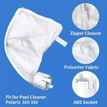 

For POLARIS 360 & 380 Advanced Compatible Zipper Replacement Multipurpose Swimming Pool Filter Vacuum Bag Applicable New