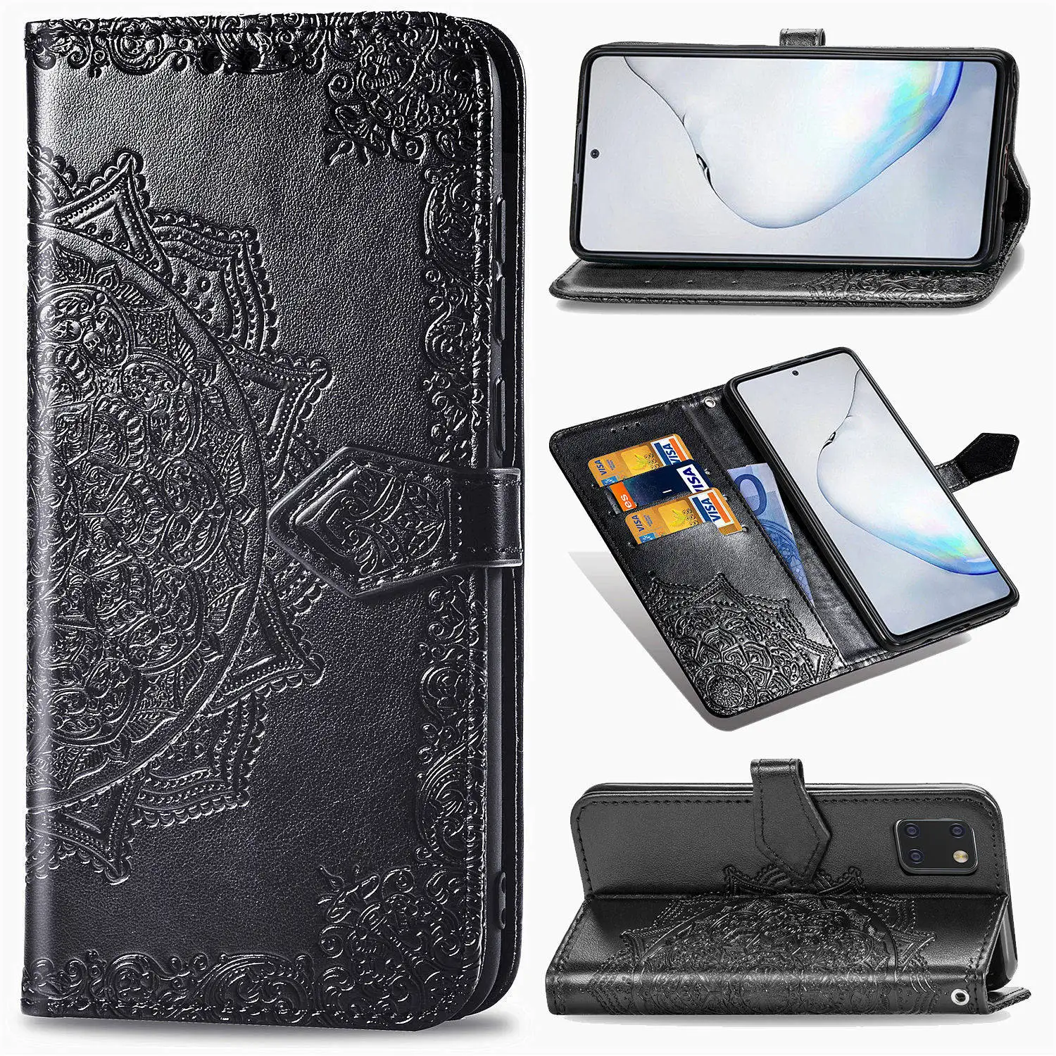 Кожаный чехол-кошелек Datura для Samsung Galaxy S20 Ultra S10 Plus S10E Note 10 Lite Pro M10 M20 M30 M30S M40S M80S M60S |
