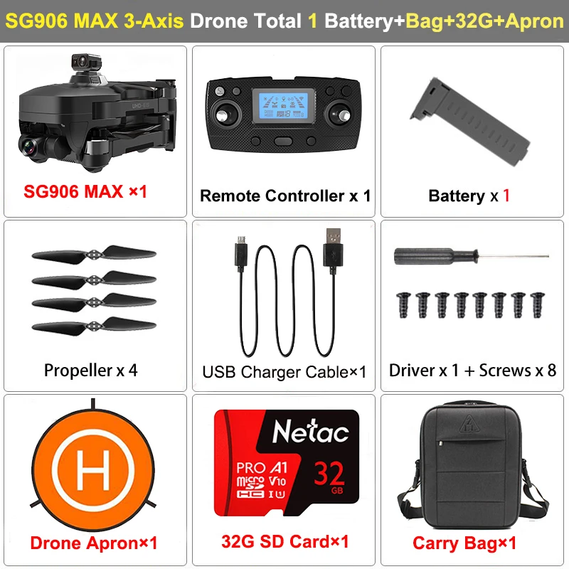 ホビーラジコン SG906 MAX ZLRC Beast 3 SG906 MAX With Obstacle Avoidance 3-Axis Gimbal