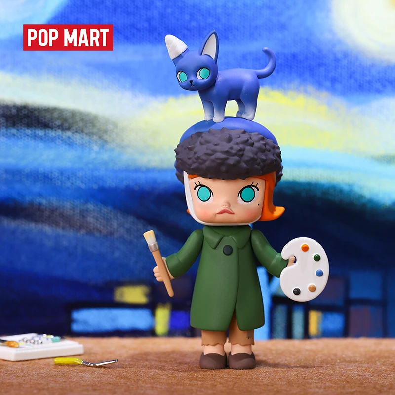 

POPMART 1PC Molly Auction series Toys figure blind box Action Figure Birthday Gift Kid Toy free shipping
