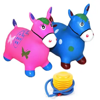 

Inpany Bouncy Horse Hopper Inflatable Jumping Horse Bouncing Animal Toys for Kid K92D