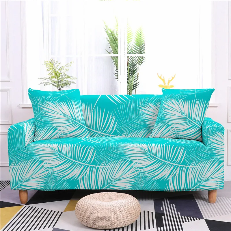 Чехол для дивана с узором в виде листьев эластичный чехол полотенце мебель