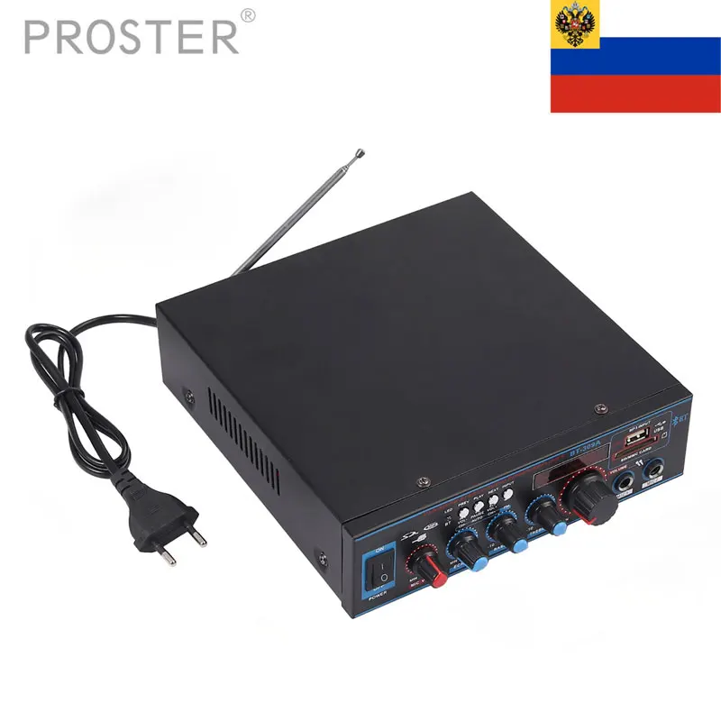Цифровой усилитель Prozor 800 Вт Hi-Fi Bluetooth стерео аудио FM SD радио микрофон для