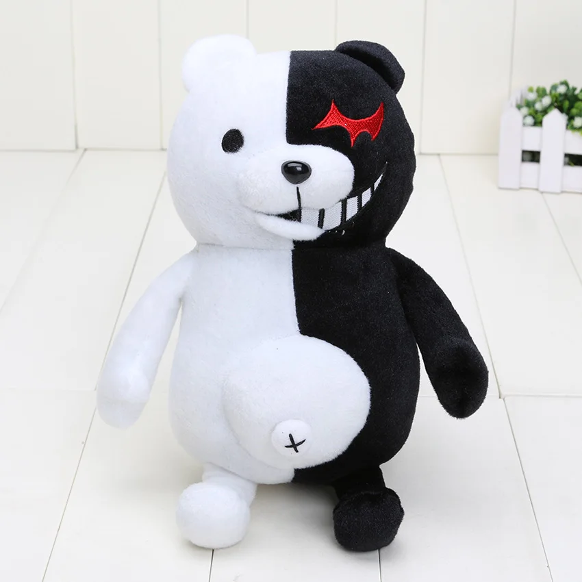 10 шт./компл. аниме Monokuma плюшевые ботинки для косплея данганронпа Уганда набитая животная плюшевая кукла черный, белый цвет медведь платье, платье для дня рождения, рождественские подарки