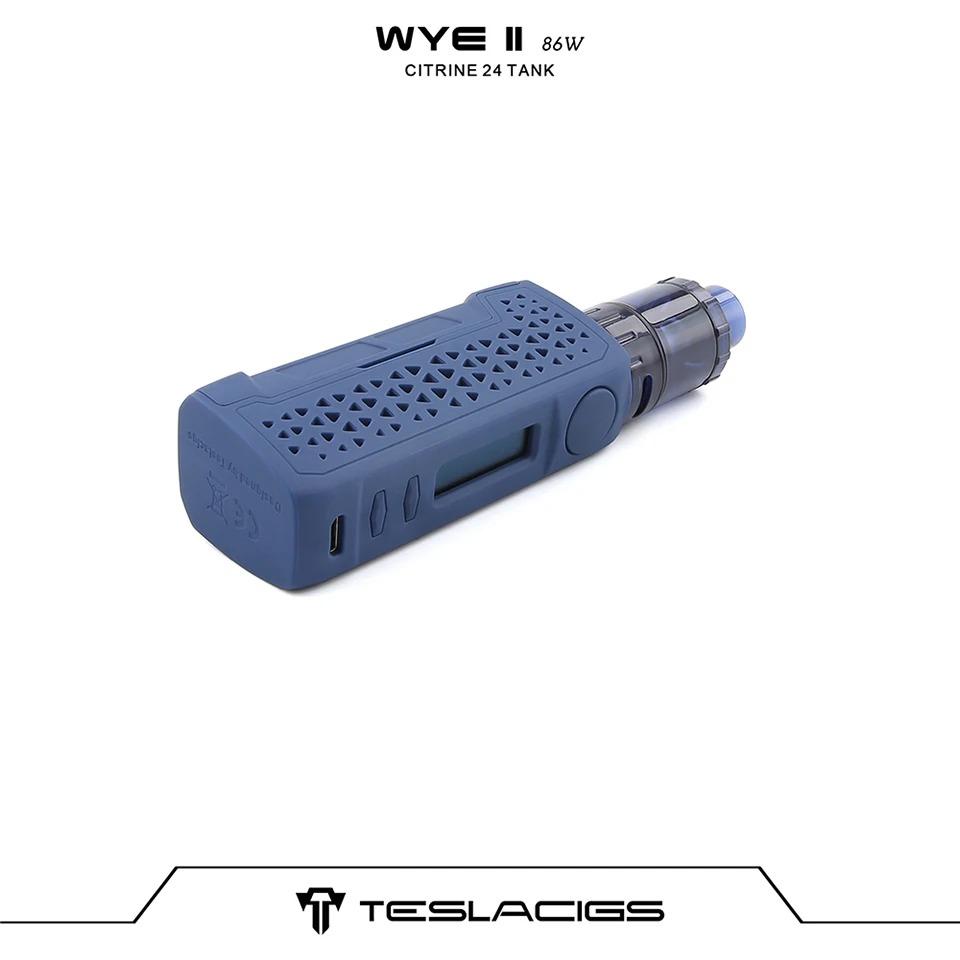 Original Veeape TESLACIGS WYE II 86W TC Vape Kit wi 4ml Citrine 24 Tank E cigarette vaping Kit vs Punk 86W Luxe Kit Shogun (11)