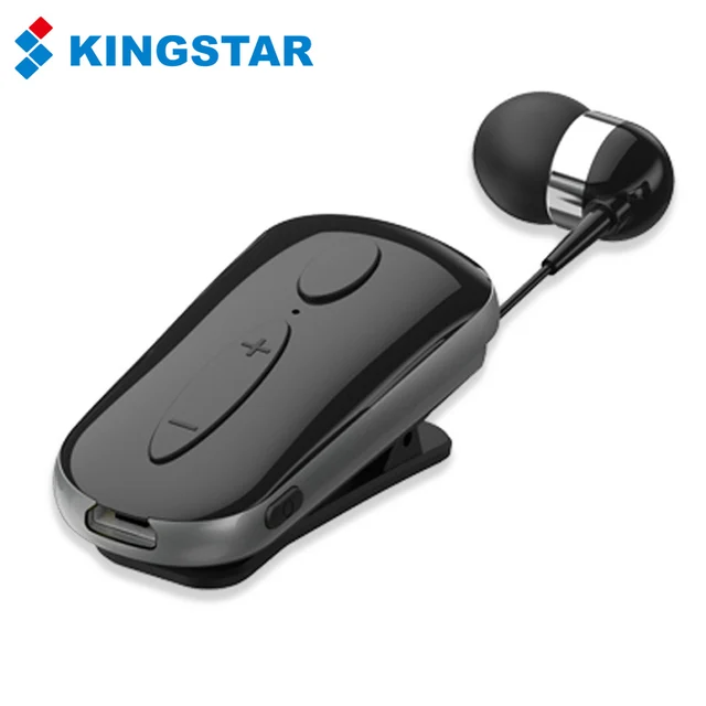 KINGSTAR K36 Wireless Bluetooth Earphones Stereo Headset Calls Remind Vibration Wear Clip Drive Headphones With Microphone
