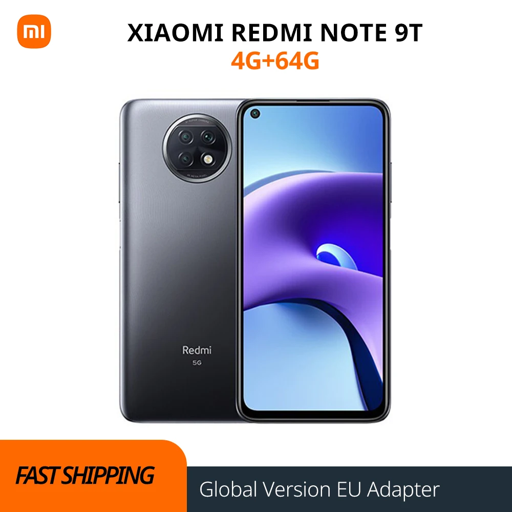 Xiaomi Redmi Note 9T 5G Global Version 4GB 128GB Smartphone MTK Dimensity 800U 48MP Triple Camera Display 5000mAh NFC | Мобильные