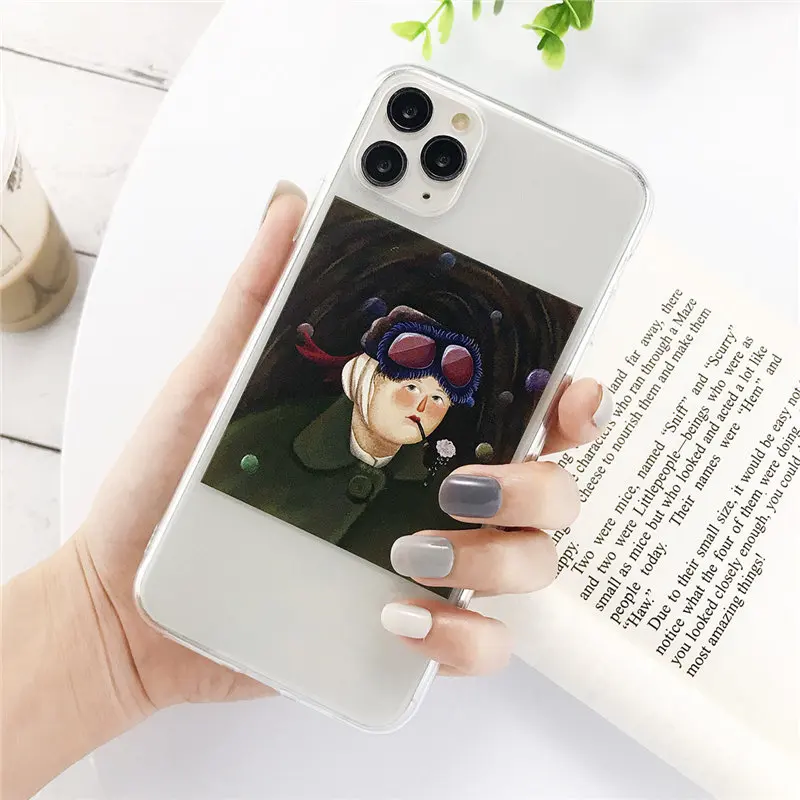 IU0086 Lovebay для iPhone 11 чехол для телефона забавные художественные картины маслом для iPhone 7 8 6 6s Plus 11 Pro X XR XS Max 5S SE прозрачный мягкий чехол из ТПУ - Цвет: IU0086