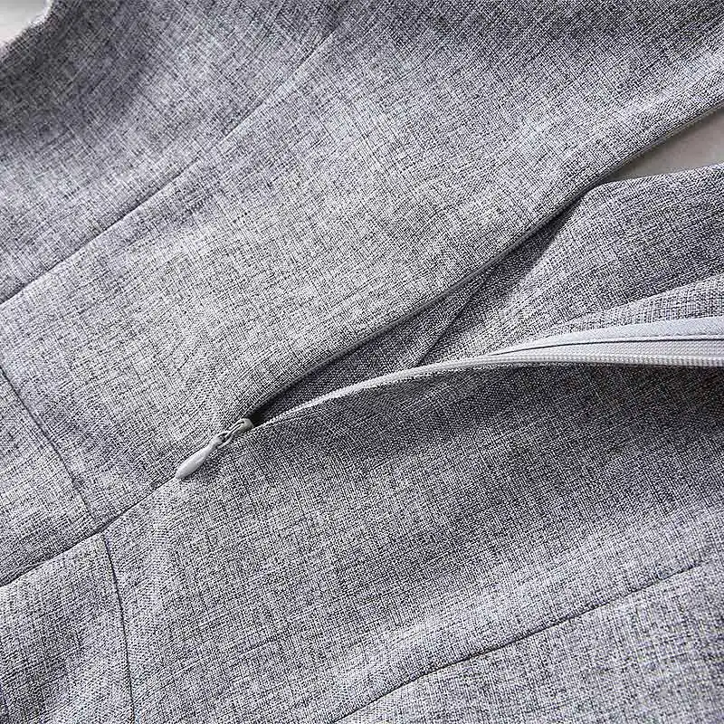 notched collar short sleeve flap pocket ruffle mesh patchwork blazer dress xmas clothes large size women's dresses free shipping