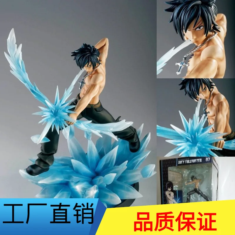 

Diffuse Excellent Anime Fairy Tail Large Gray Battle Scene Edition Boxed Garage Kit Doll