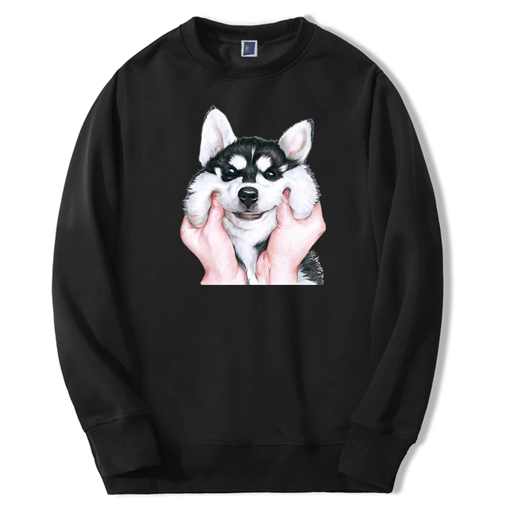 

Anime Kawaii Dog Animal 2021 Autumn Men's Harajuku Loose Sweatshirts Simple Warm Streetwear Men's Printing Hoody