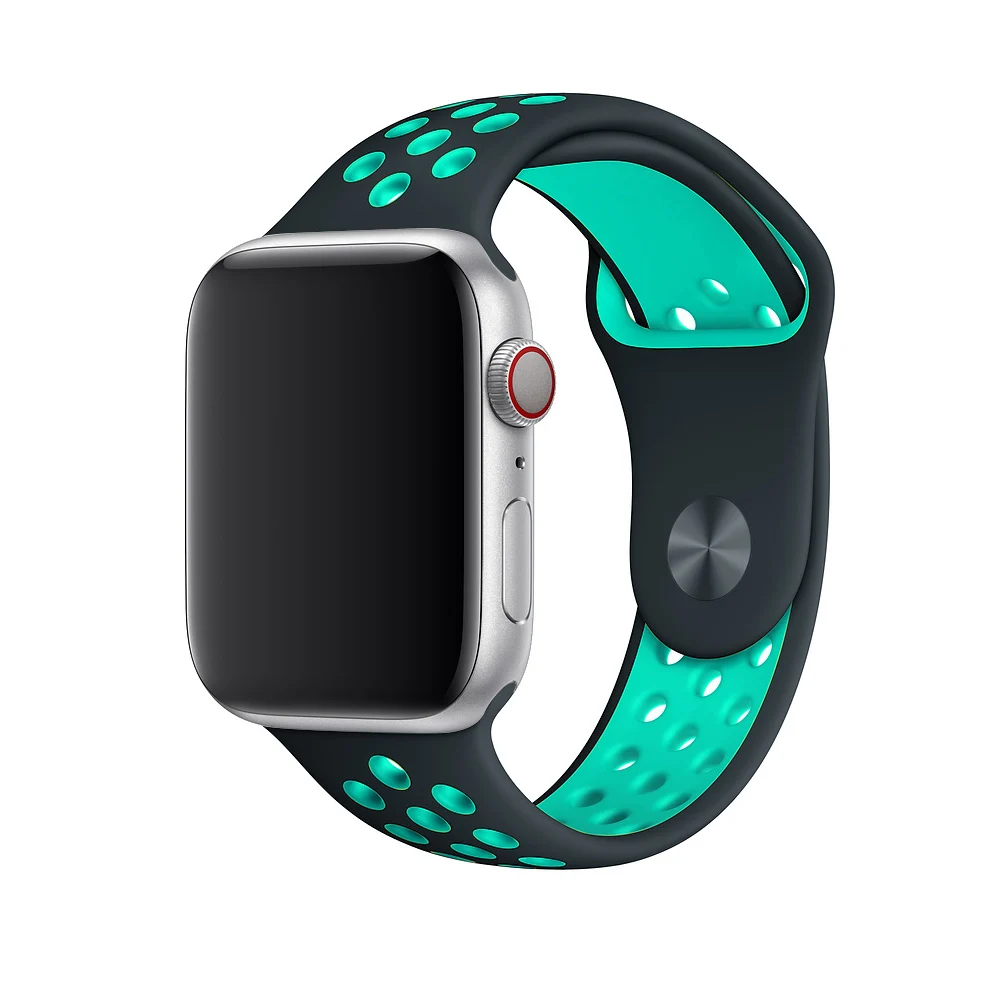 Gray duck green Силиконовый ремешок для apple watch 42 мм 38 мм correa iwatch 5 4 3 44 мм 40 мм спортивный браслет pulseira apple watch 5 4 аксессуары - Цвет ремешка: Gray duck green