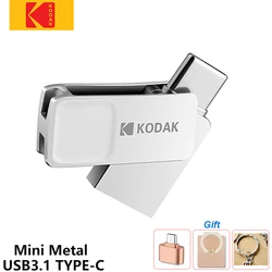 Kodak – clé USB 3.1 de Type C K223C Ultra, support à mémoire de 16GB 32GB 64GB 128GB, lecteur Flash en métal OTG de Type A pour smartphone et ordinateur portable 