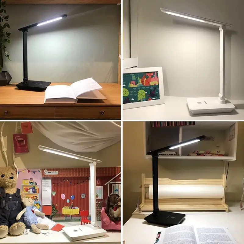 Panasonic светодиодный настольная лампа, складная перезаряжаемая офисная настольная лампа, студенческие Детские лампы для чтения, лампа для учебы, модные светильники