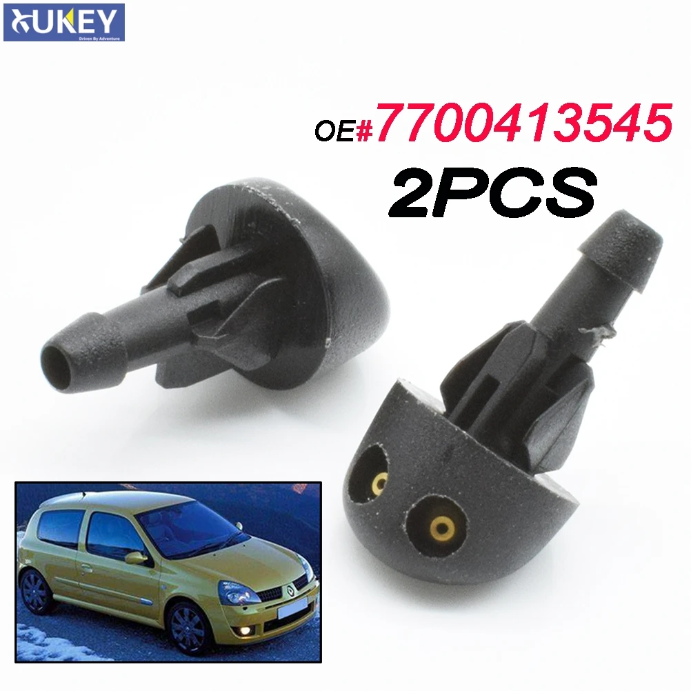 Пара форсунок омывателя лобового стекла для Renault Clio 2 2005 2004 2003 2002 2001 2000 1999 1998 OE