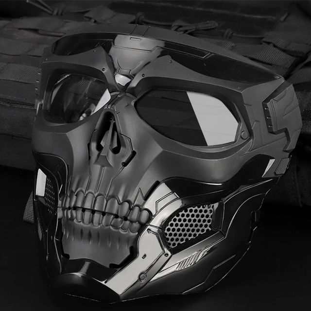$US $21.86  Tactical Paintball Skull Masks Outdoor Breathable Hunting Shooting Skull Mask Military Full Face Sa