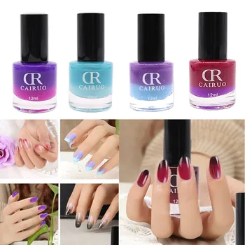 

Gel nail polish base and top coat not easily scratched Nail 12ML Temperature Change Nail Polish Color 26 Color Y729