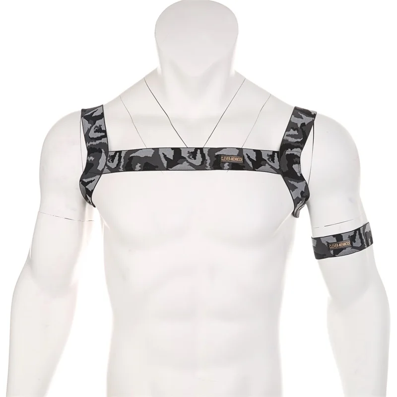 Cosplay&ware Sexy Lingerie Costume Men Hollow Out Harness Belt Body Chest Elastic Muscle Strap Male Exotic Performance Clubwear With Arm Band -Zentai shop online H26d15a76d62e44b69616b5beed1e892f8.jpg