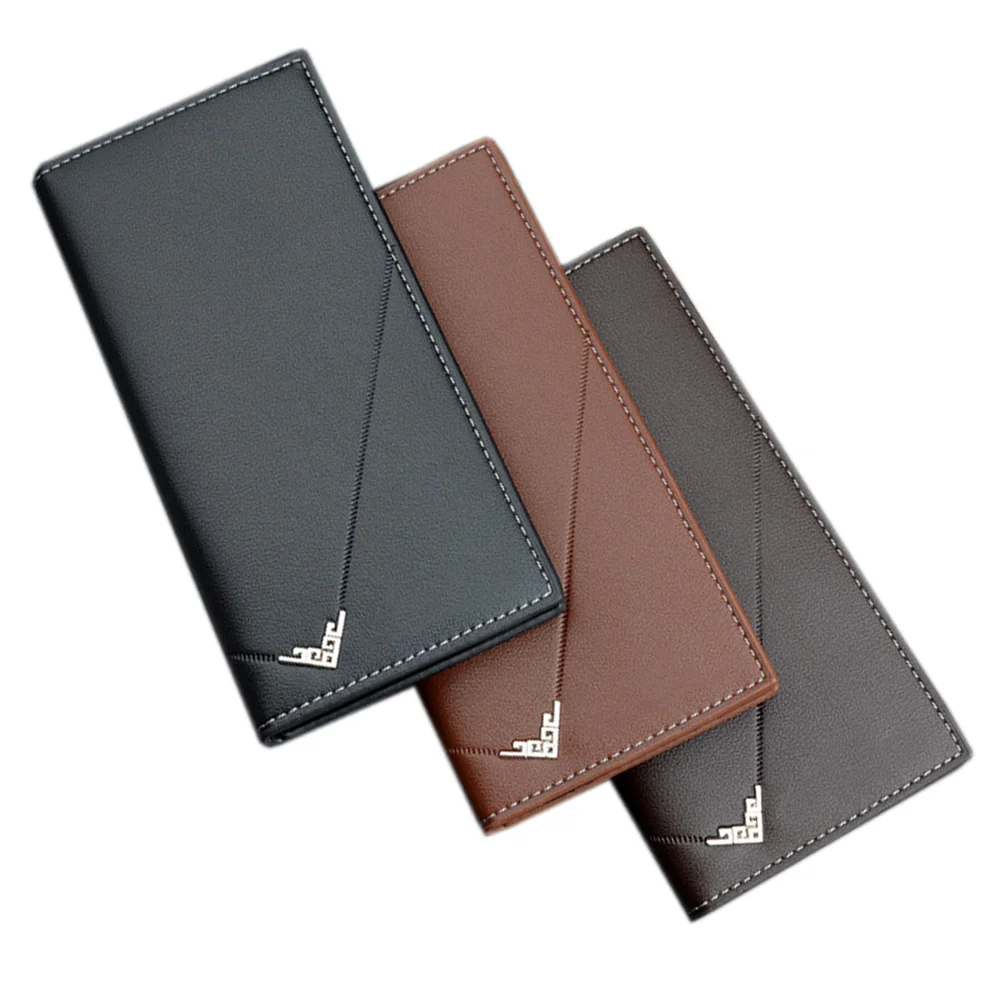 

Men Short Bifold Faux Leather Masculina Billetera Credit ID Card Holder Wallet Billfold Purse Clutch Solid Hombre Business Slim