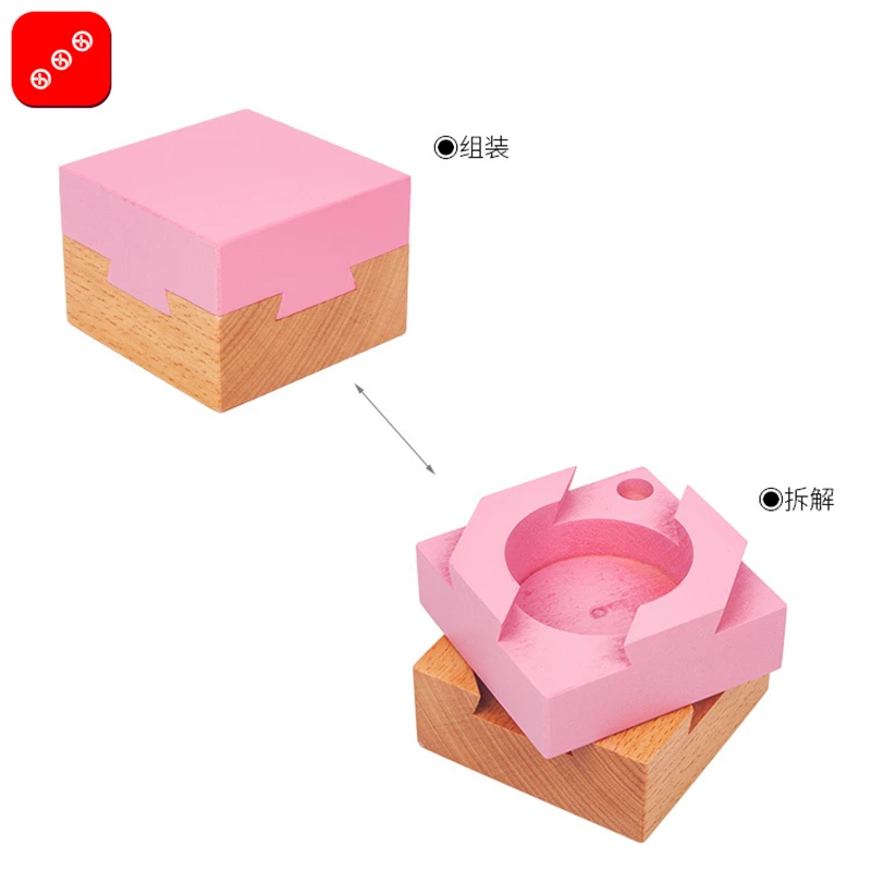3D русский магический ящик Ming Luban обучающая игрушка Развивающие деревянные