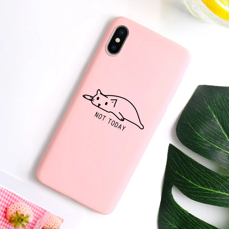 Cute Cats Silicone Cases For Samsung Galaxy A50 A20e A2 Core A10 A30 A20 A40 A60 A70 A9s A9 Star Pro A9 Soft TPU Back Cover - Цвет: pinkI046