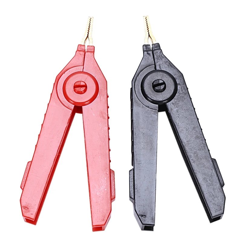 

2x Insulated Crocodile Clip Pincer Clip Secure Connection to Battery Positive or Negative Points Easy Connecting to Test Lead