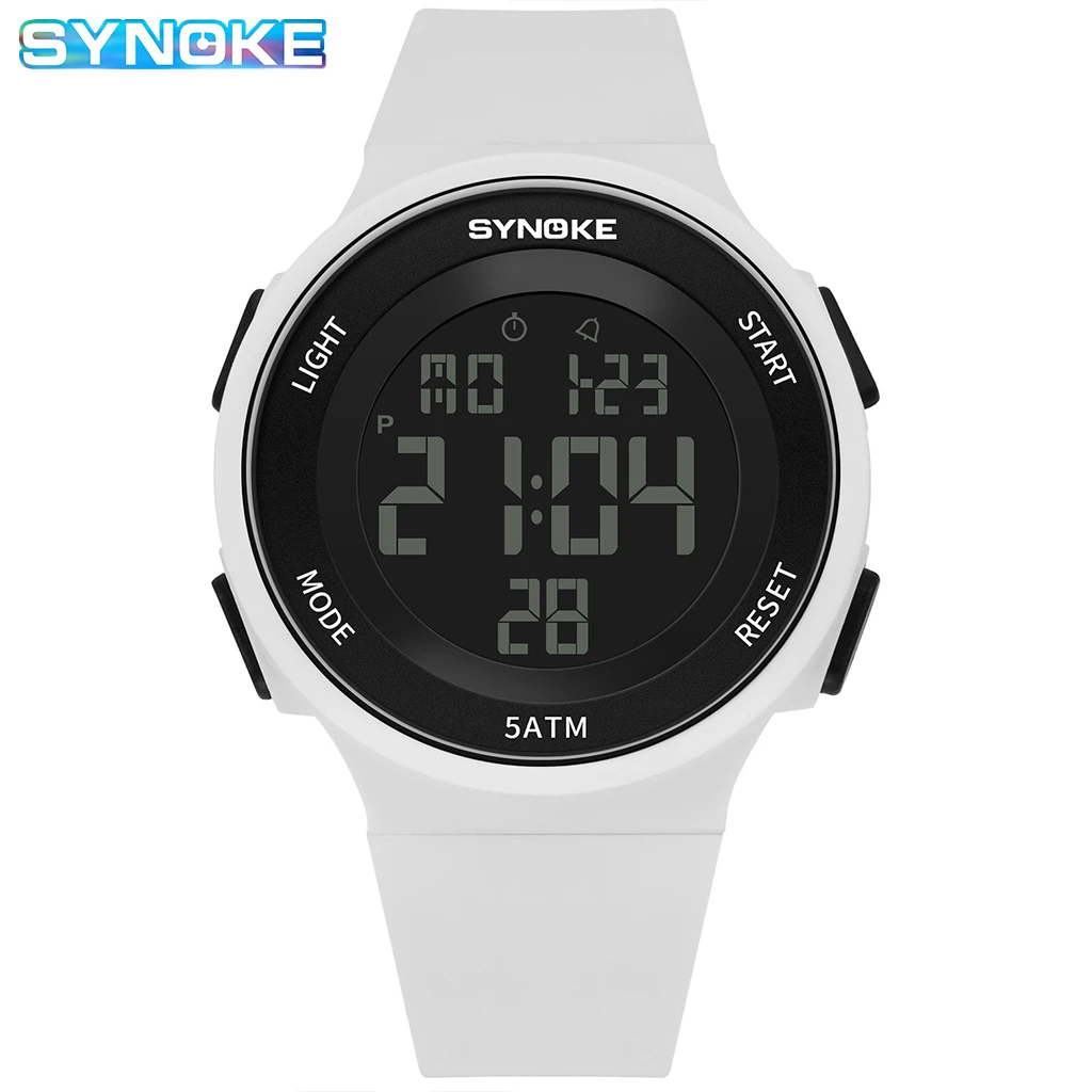 SYNOKE Watch Men Women Outdoor Sports Student Electronic Watch Luminous 50M Waterproof Watches Mens erkek saat Relogio Masculino