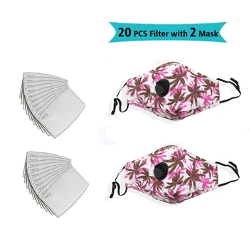 

New Universal Dust-Proof And Smog-Washable Mask Printed Pattern Mouth Masks For Dust Protection Face Mask Washable Earloop Mask