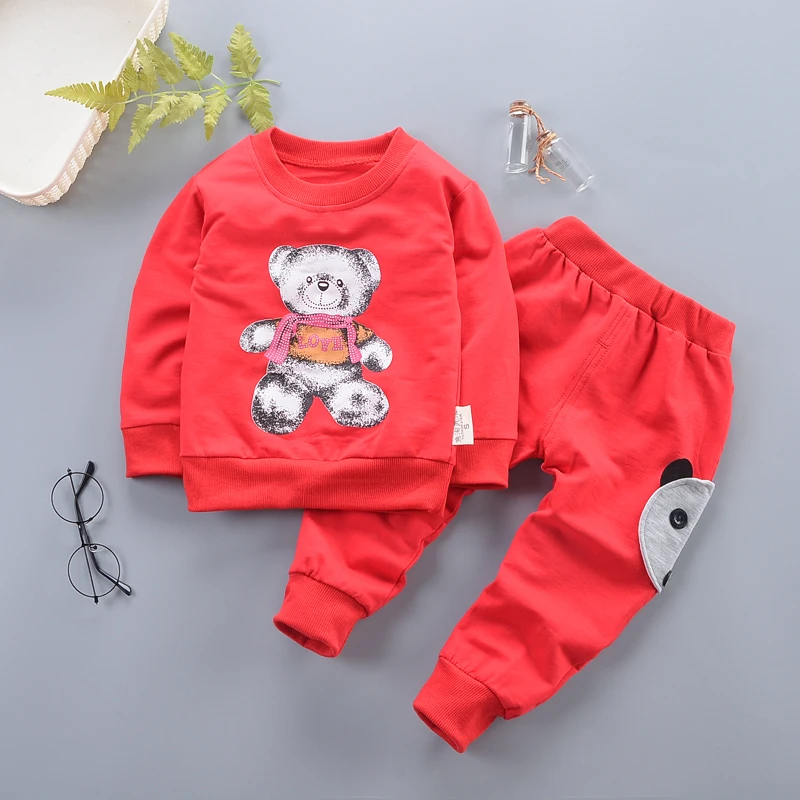 

2pcs Tracksuits For Boy Children Sport Clothing Suit Spring Autumn Boys Clothes Set New Kids Casual Cotton Cartoon T-shirt+pants