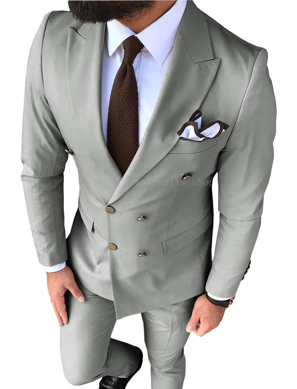 TPSAADE двубортные костюмы модные мужские костюмы высокое качество Custome Homme Terno Slim Fit Masculino красивый(куртка+ брюки