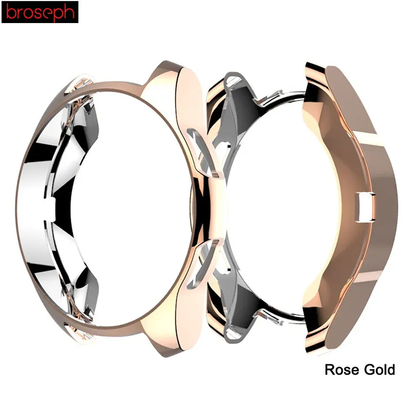 Rose Gold Защитный чехол для samsung galaxy watch gear S4 42 мм, тонкий чехол из ТПУ с покрытием, чехол для samsung, аксессуары для умных часов - Цвет: Rose Gold