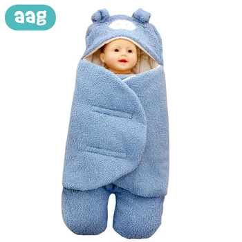 

AAG Baby Sleeping Bag Sack Lamb Cashmere Infant Sleepsack Swaddle Wrap Winter Warm Stroller Envelope for Newborns Diaper Cocoon