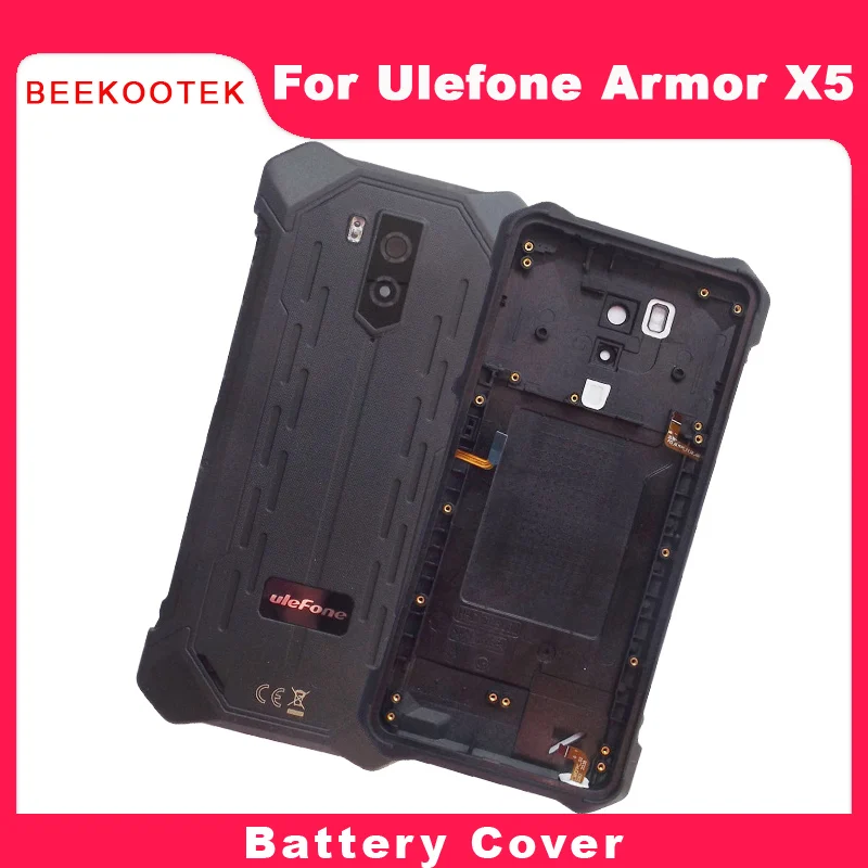 

New Ulefone Armor X5 Battery Cover with Microphone Camera Lens and Power Volume Cable Replacement For Ulefone Armor X5 Phone