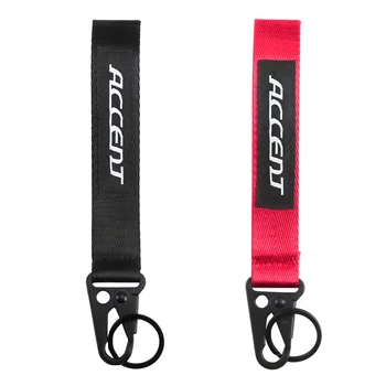 

Universal Car Keychain Lanyard Hanging Strap Key Rope with Clip Buckle Webbing Strap for Hyundai ACCENT car accessories